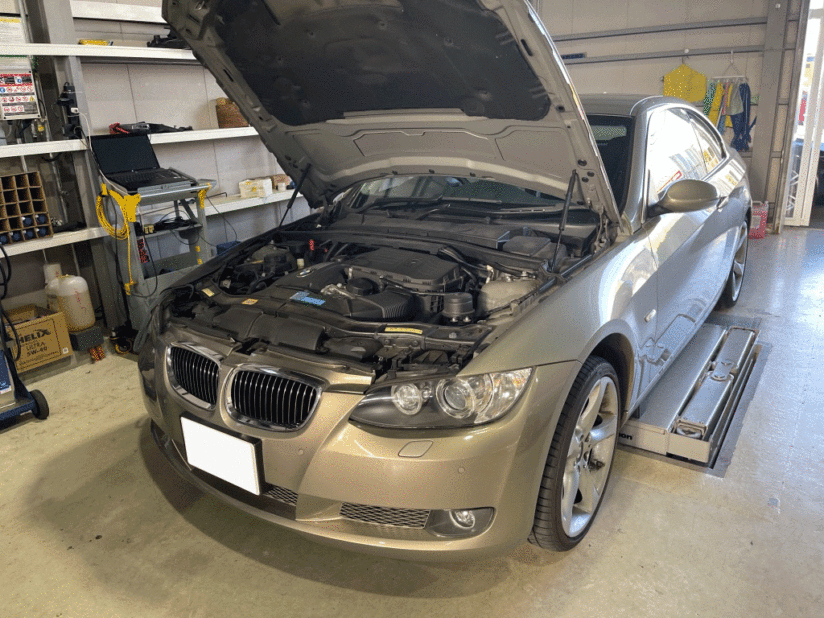 BMW E90 DSCユニット修理　同時に舵角センサーの不具合も